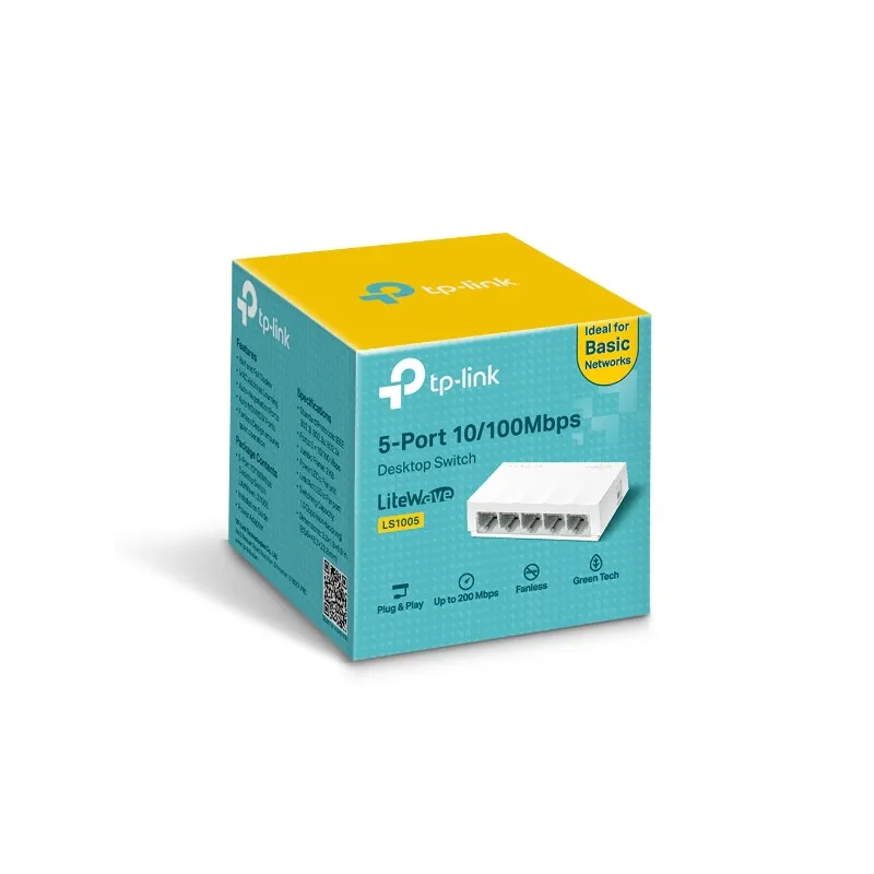 Switch TP-Link LS1005, 5x RJ45 100Mb/s - Obrázek 2