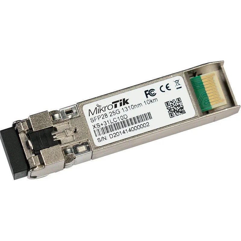 MikroTik XS+31LC10D SFP/SFP+/SFP28 Modülü, 1/10/25Gb/s, SM, 10km, 1310nm