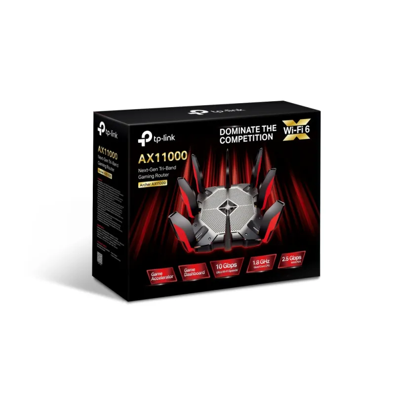 Router WiFi TP-Link Archer AX11000, 8x RJ45 1000Mb/s, 1x 2.5G RJ45 WAN, 2x USB - Obrázek 5