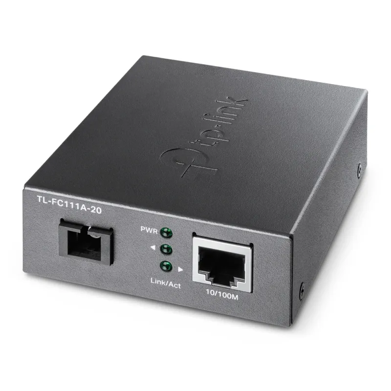 TP-Link TL-FC111A-20 Media Converter, 1x SC/UPC, 1x RJ45 100Mb/s, 1550 nm TX, 1310 nm RX, WDM