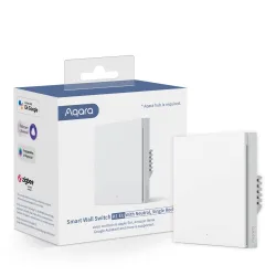 Interruptor de parede Aqara H1 único, com neutro, Zigbee 3.0, EU, WS-EUK03