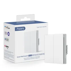 Interruptor Doble de Pared Aqara H1 con Neutro, Zigbee...