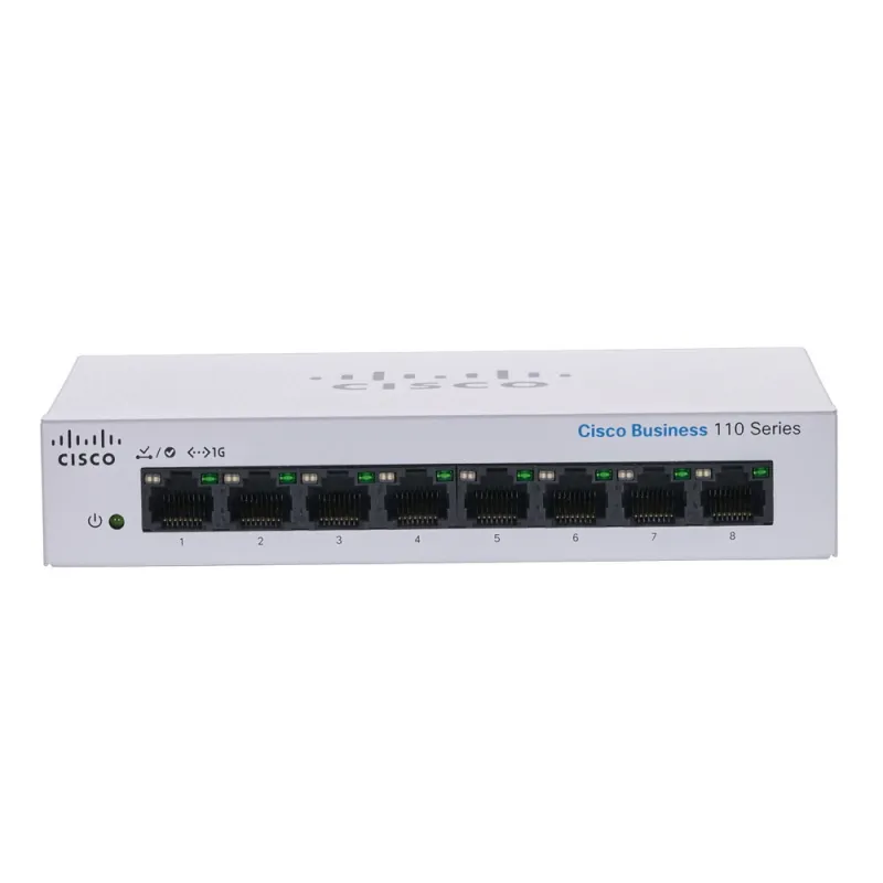 Switch Cisco CBS110-8T-D, 8x RJ45 1000Mb/s, de Escritorio, No Gestionado - Imagen 2