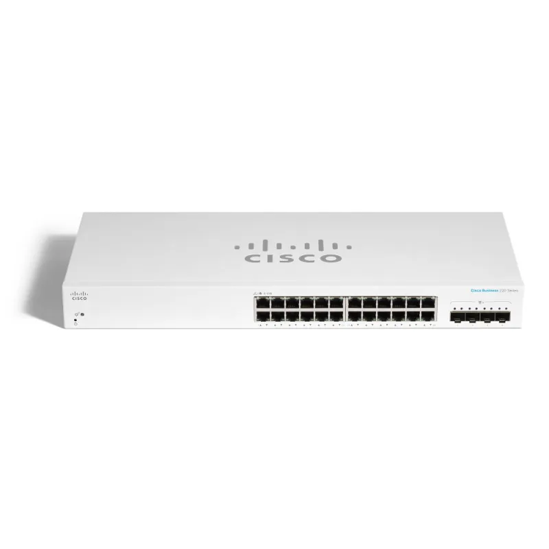 Cisco CBS220-24T-4G | Switch | 24x RJ45 1000Mb/s, 4x SFP, Desktop, Rack - Zdjęcie 2
