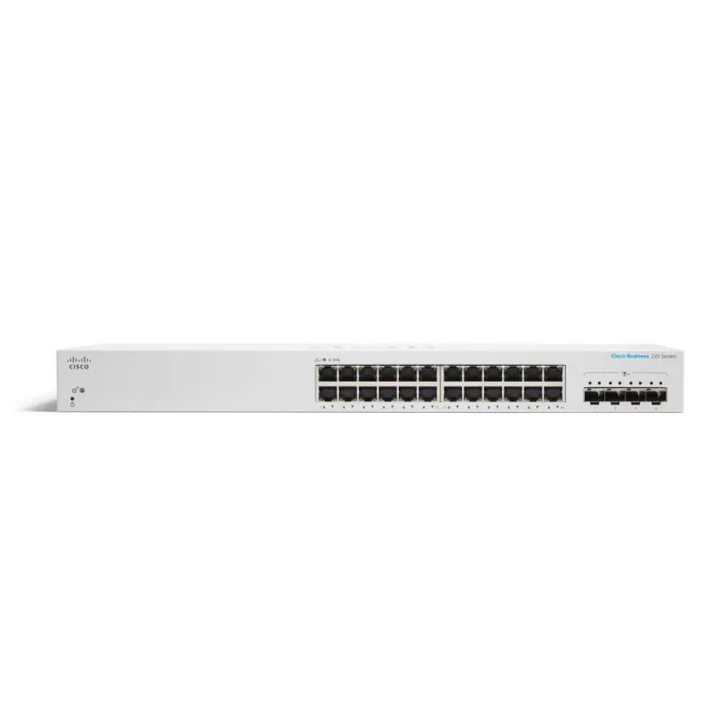 Cisco CBS220-24T-4G | Switch | 24x RJ45 1000Mb/s, 4x SFP, Desktop, Rack - Zdjęcie 3