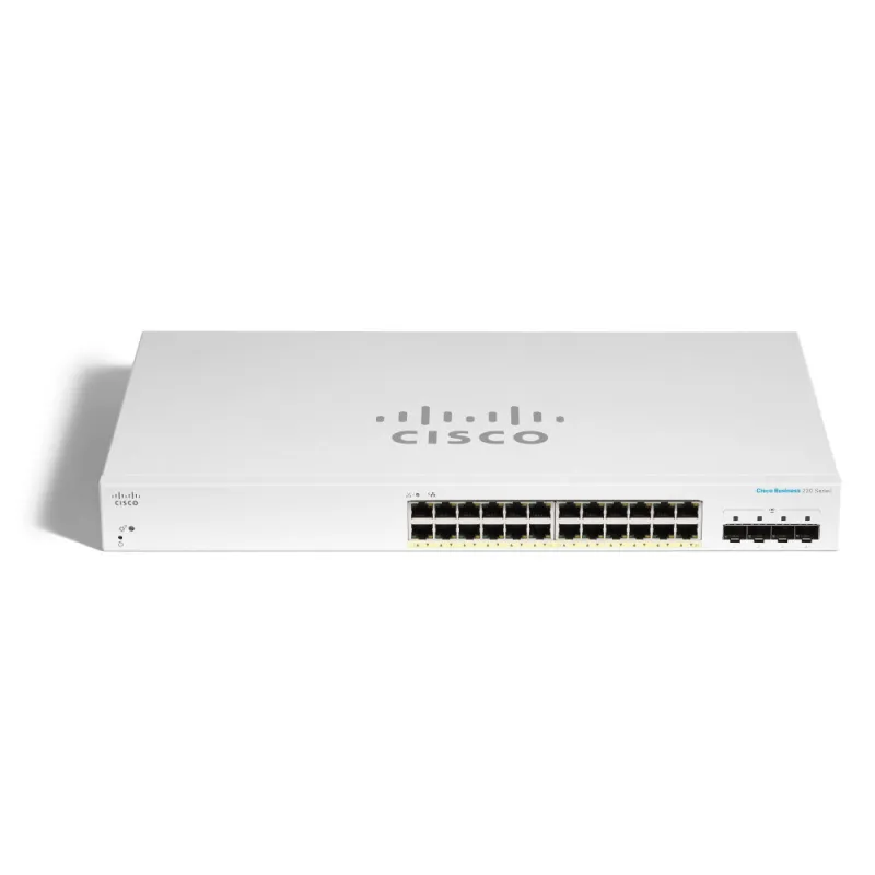 Cisco CBS220-24P-4G Switch, 24x RJ45 1000Mb/s PoE, 4x SFP, Desktop, Rack, 195W - Bild 2