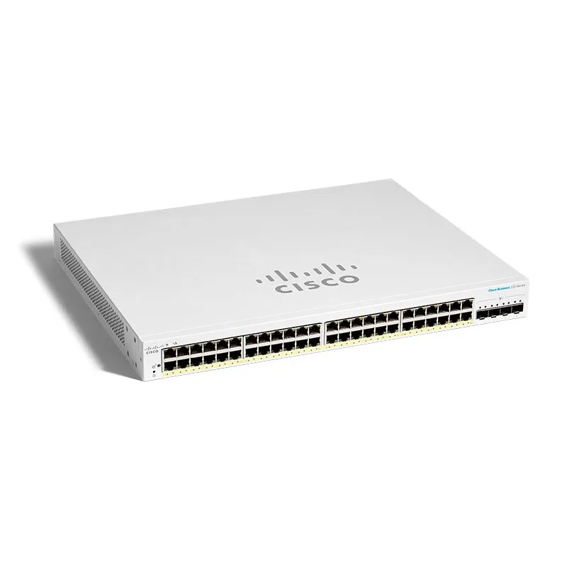 Switch Cisco CBS220-48T-4G, 48x RJ45 1000Mb/s, 4x SFP, da Tavolo, Rack