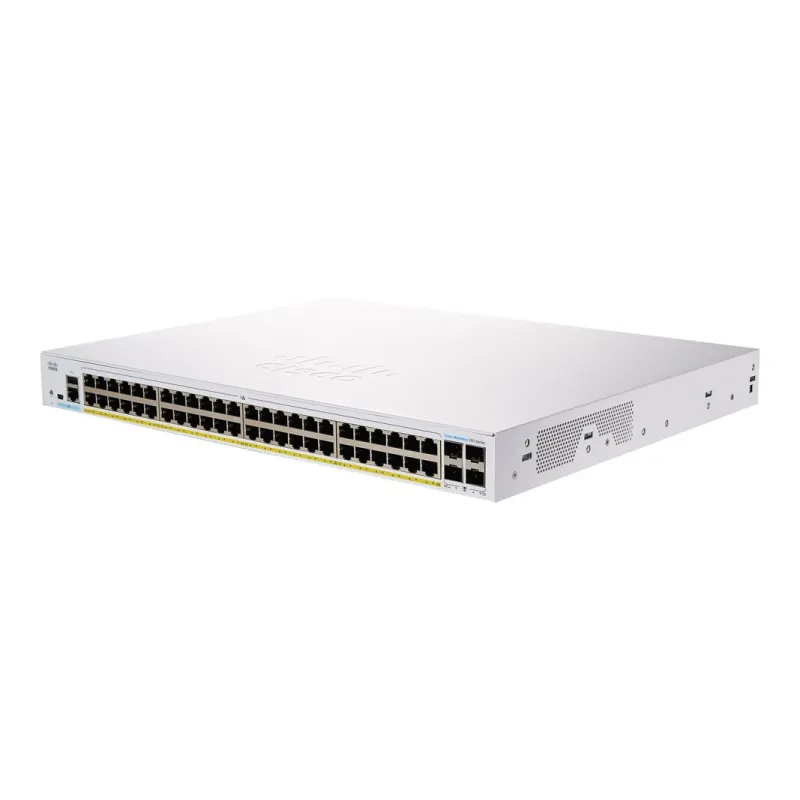 Cisco CBS250-48P-4X | Switch | 48x RJ45 1000Mb/s PoE, 4x SFP+, Rack, 370W