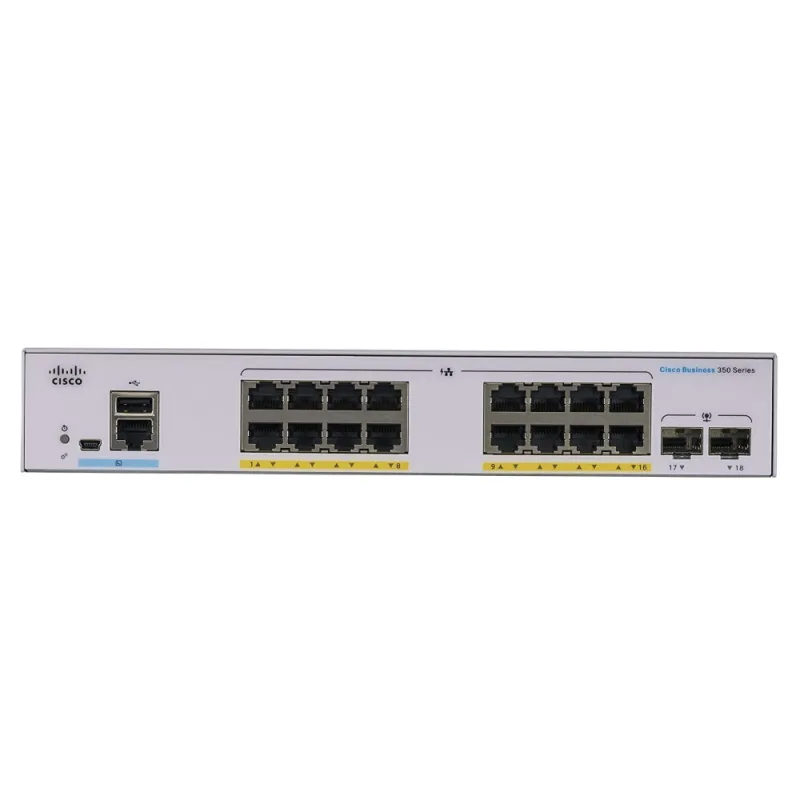 Switch Cisco CBS350-16P-E-2G, 16x RJ45 1000Mb/s PoE, 2x SFP, 120W - Immagine 2