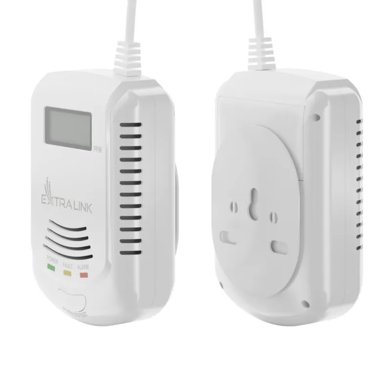 Detector de gas y monóxido de carbono Extralink JKD-808COM, 110dB - Imagen 3