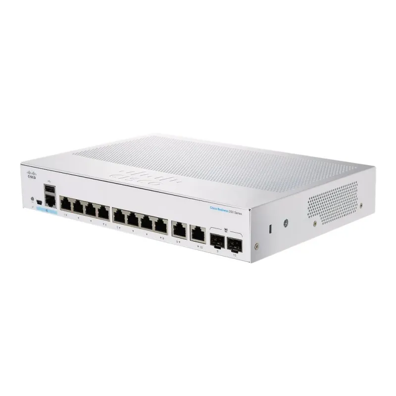 Switch Cisco CBS350-8T-E-2G, 8x RJ45 1000Mb/s, 2x RJ45/SFP Combo