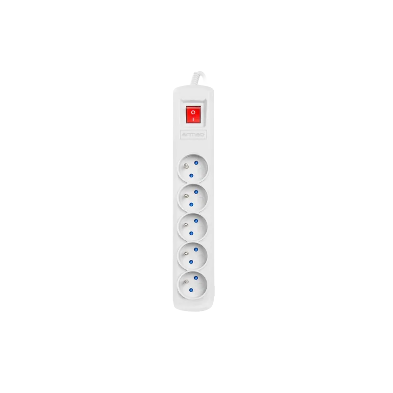 Armac R5 Surge Protector Power Strip, 5 Outlets, 5m Cable, Gray - Image 2