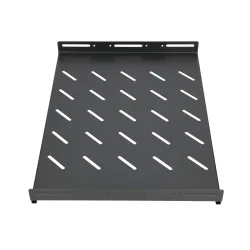 Estante Extralink 1U Negro 350mm, 19", 490x360mm, Montaje Puntual para Armarios de 600mm de Profundidad - Imagen 3
