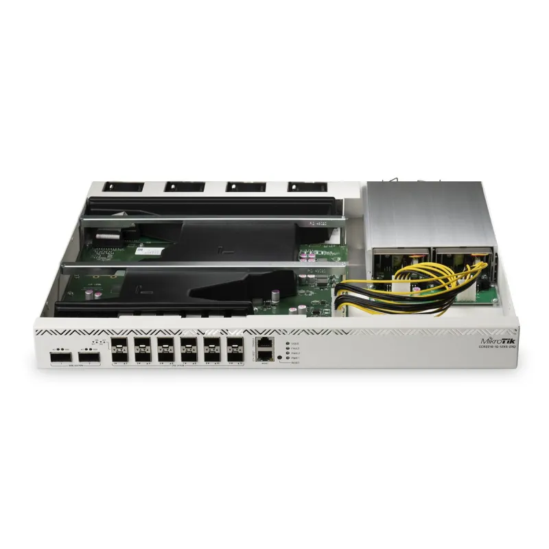 MikroTik CCR2216-1G-12XS-2XQ Router, 12x SFP28, 2x QSFP28, 1x RJ45 1000Mb/s, 2x M.2 SATA - Bild 3
