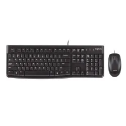 Set Tastiera e Mouse Logitech MK120, Nero