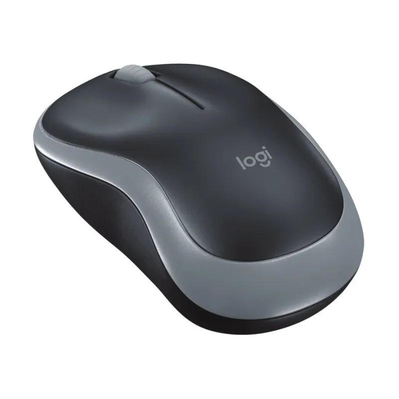 Logitech M185 Graue optische Maus, kabellos, 1000dpi