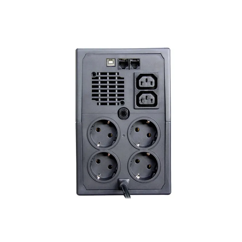 Orvaldi i1000LCD USB Uninterruptible Power Supply, UPS, 1000VA/600W, 2x 7Ah - Image 2