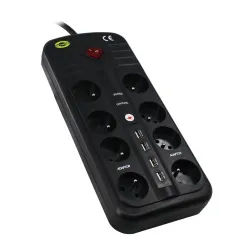 Orvaldi ORV-8PL Priz Devresi 4xUSB2.0, 3000J Aşırı...