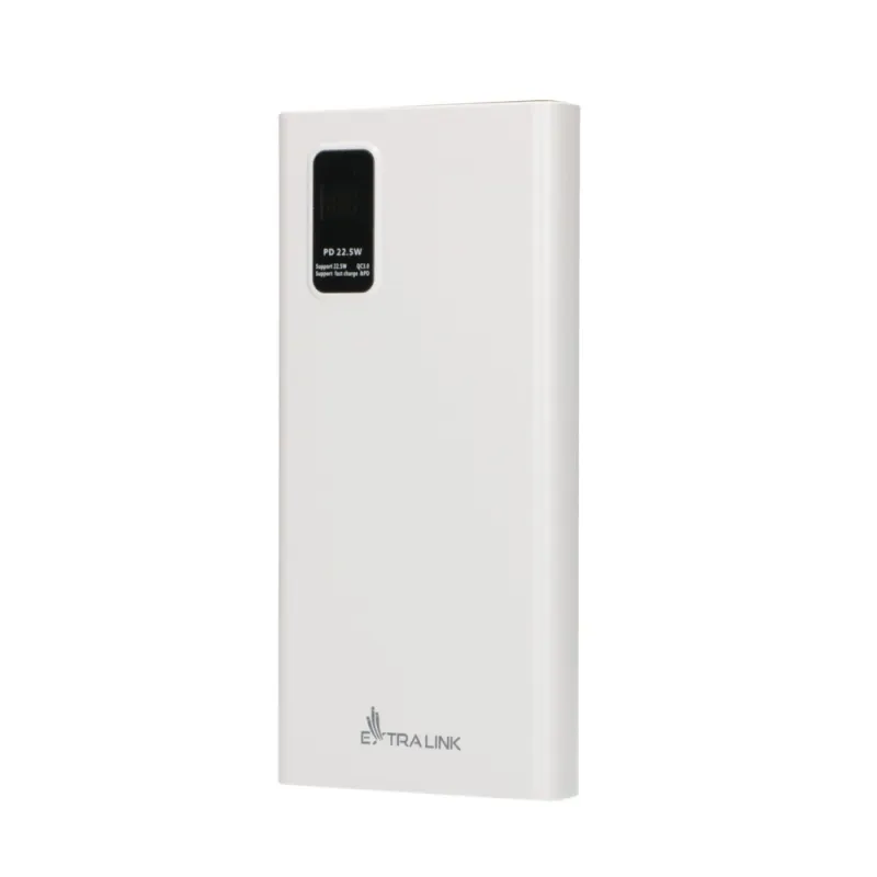 Павербанк Extralink EPB-067W 10000mAh Белый, Быстрая зарядка, USB-C - Изображение 3