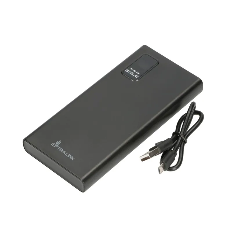 Power Bank Extralink EPB-067B 10000mAh Nero, Carica Veloce USB-C - Immagine 9
