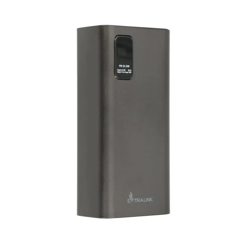 Extralink Powerbank EPB-069 30000mAh Siyah, Hızlı Şarj USB-C Powerbank - Görsel 4