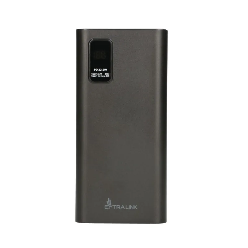 Extralink Powerbank EPB-069 30000mAh Siyah, Hızlı Şarj USB-C Powerbank - Görsel 5