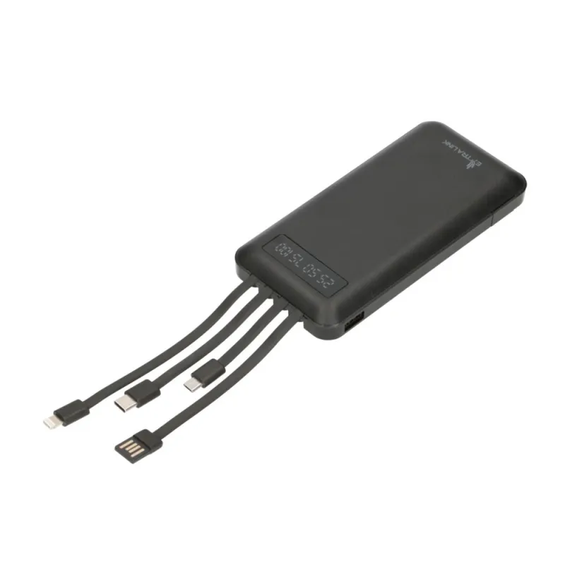 Extralink EPB-083 Powerbank 10000mAh Schwarz, Tragbares Ladegerät, USB-C - Bild 9