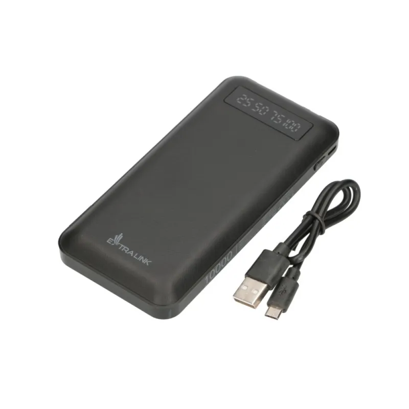 Extralink EPB-083 Powerbank 10000mAh Schwarz, Tragbares Ladegerät, USB-C - Bild 10