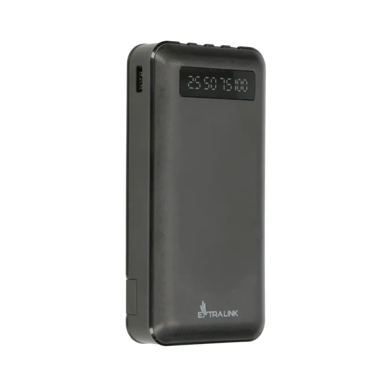 Extralink EPB-084 Powerbank 20000mAh Siyah, Taşınabilir Şarj Cihazı, USB-C - Görsel 4