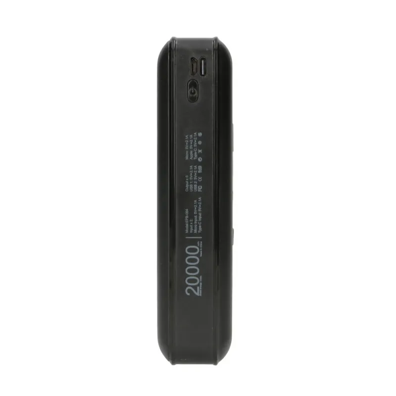 Extralink EPB-084 Powerbank 20000mAh Siyah, Taşınabilir Şarj Cihazı, USB-C - Görsel 7