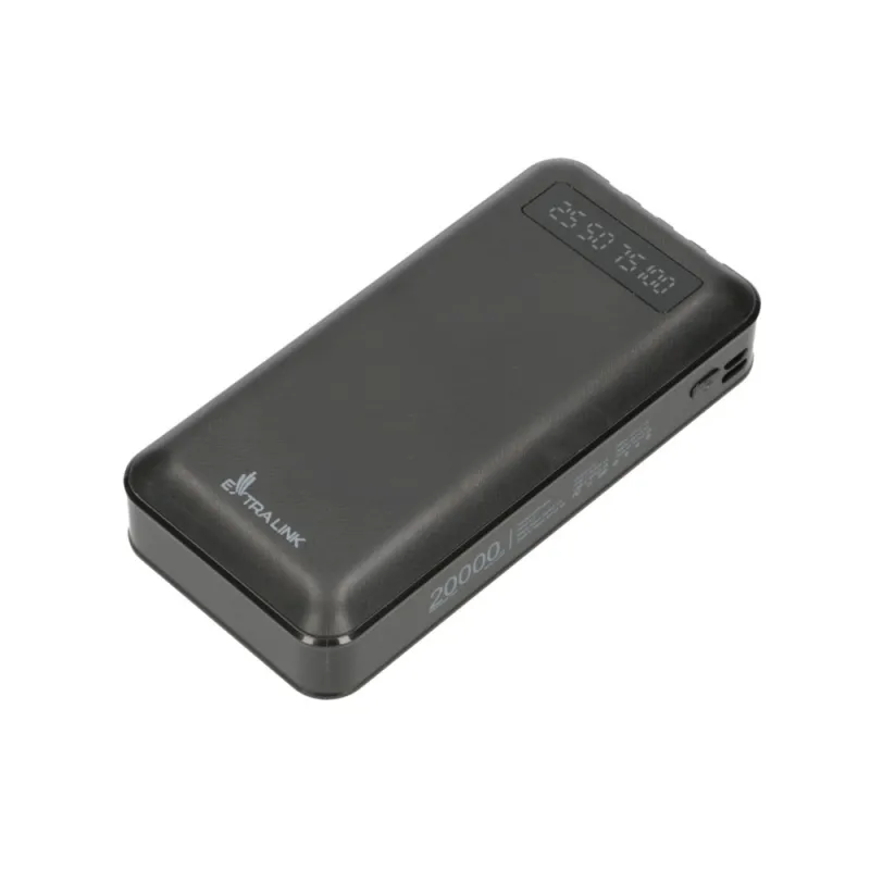 Extralink EPB-084 Powerbank 20000mAh Siyah, Taşınabilir Şarj Cihazı, USB-C - Görsel 9