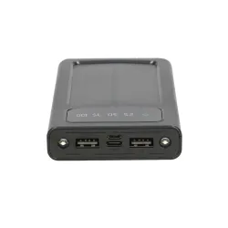 Extralink EPB-091 10000mAh Schwarzer Powerbank, Solar Powerbank, USB-C - Bild 7