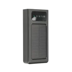 Extralink EPB-092 Powerbank 20000mAh Siyah, Güneş Enerjili Powerbank, USB-C - Görsel 4
