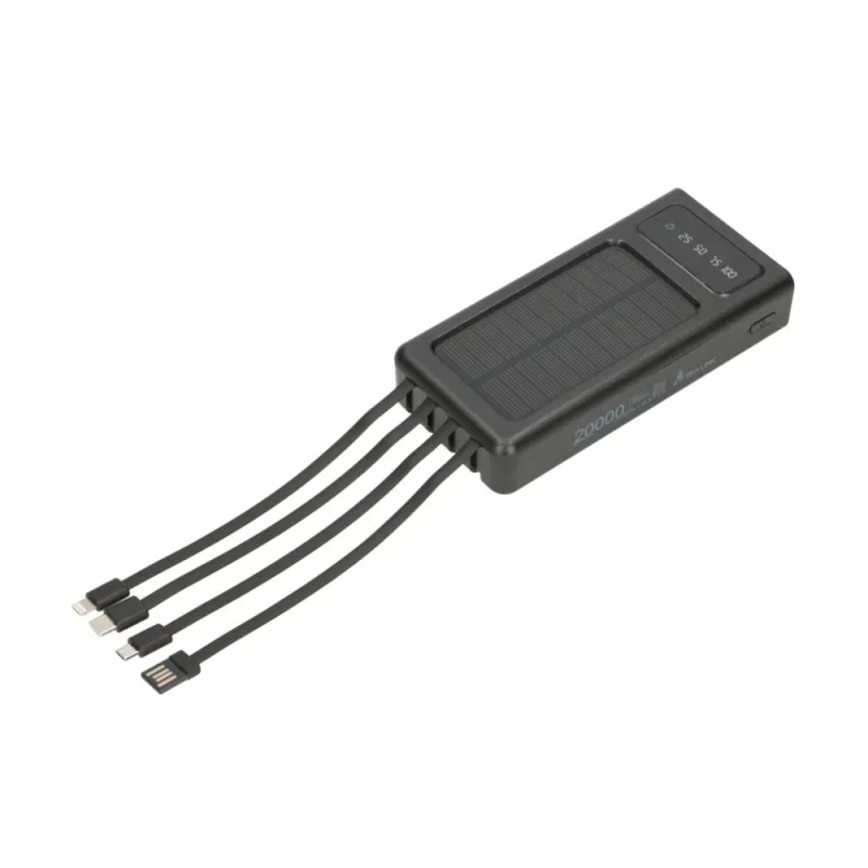 Power Bank Extralink EPB-092 20000mAh Preto, Power Bank Solar, USB-C - Imagem 10