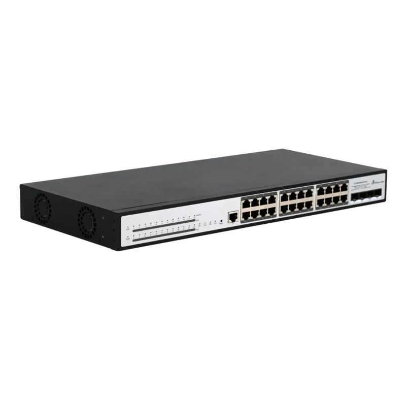 Extralink Chiron Pro PoE Anahtarı, 24x RJ45 1000Mb/s PoE, 4x SFP+, L3, Yönetilen, 370W - Görsel 3