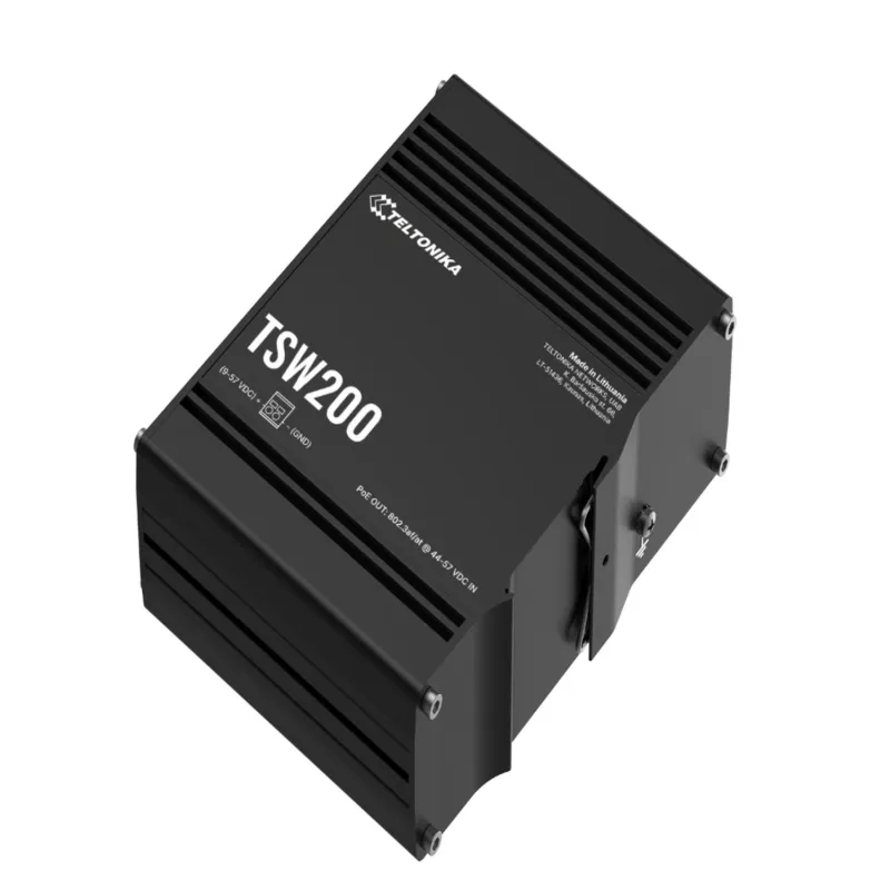 Switch PoE+ Teltonika TSW200, 8x RJ45 1000Mb/s PoE+, 2x SFP, 240W - Imagen 2