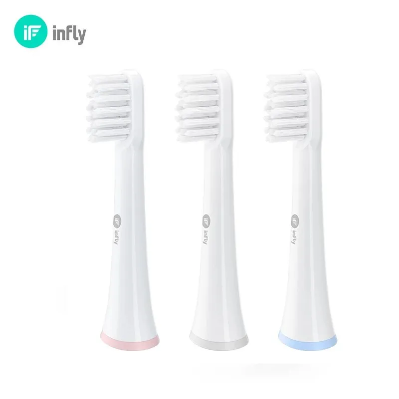 Cabeçotes de reposição para escova de dentes sónica Infly P20C, 3 peças