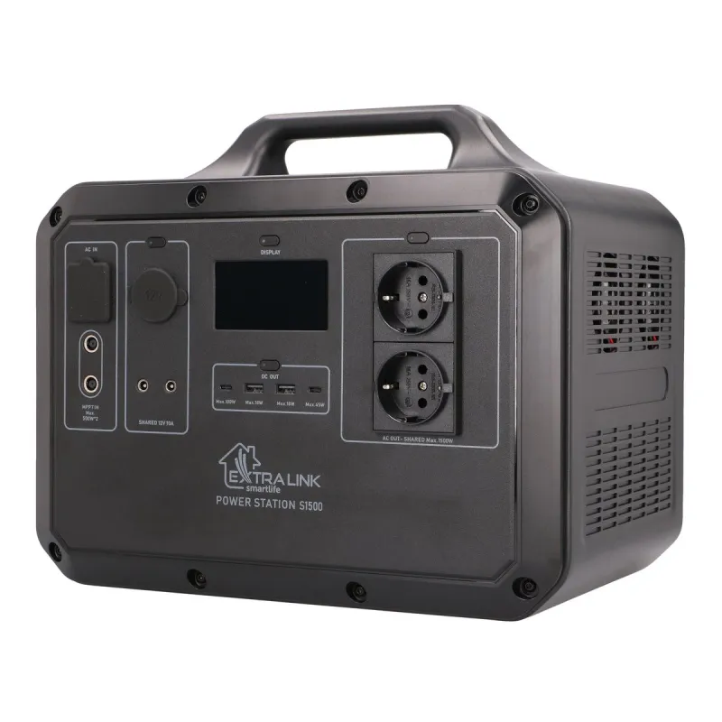 Extralink Power Ranger EPS-S1500F Power Station zamiennik dla Jackery, Bluetti, Ecoflow | Stacja zasilania | 1568 Wh, 1500W, LiF - Zdjęcie 3