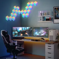 Govee H6066 Glide Hexa Pro LED Paneller, RGBIC - Görsel 4