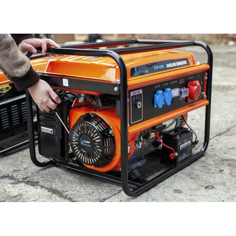 Generador Portátil Extralink EGP-5500, a Gasolina, 5.5kW 3F - Imagen 4