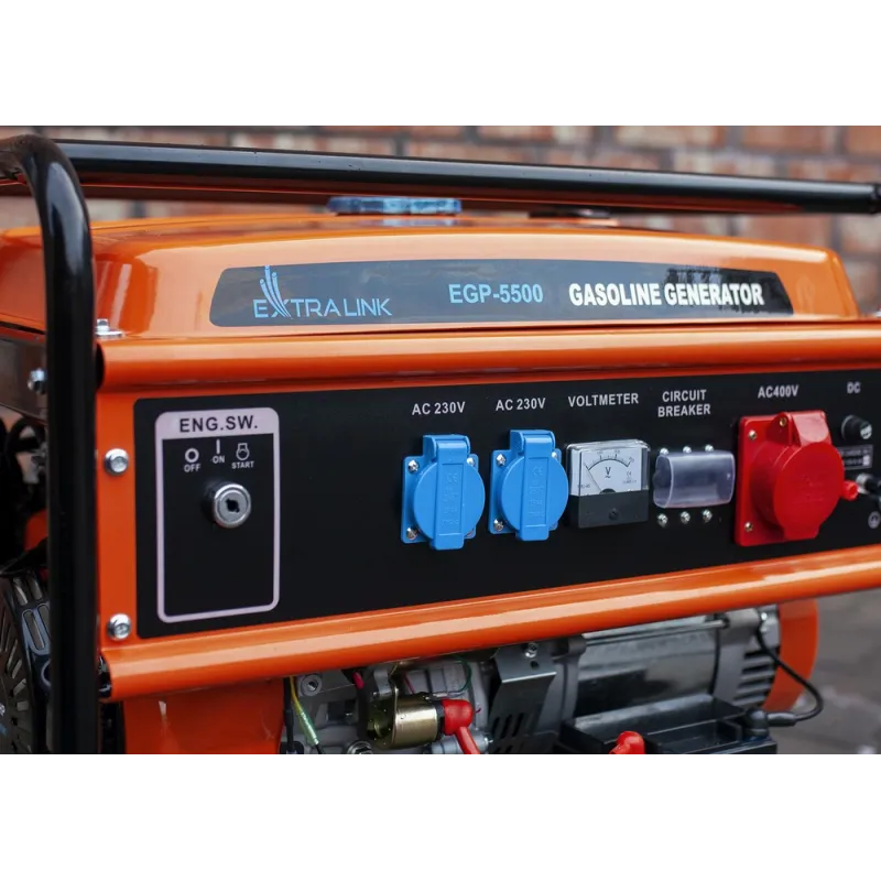Extralink EGP-5500 Portable Generator, Gasoline, 5.5kW 3F - Image 5