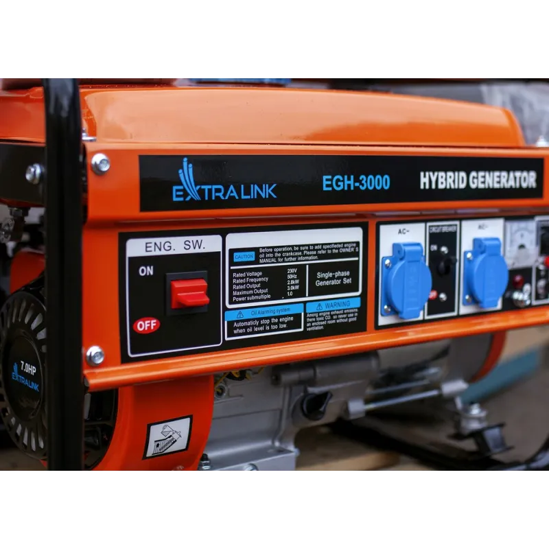 Hybridní generátor Extralink EGH-3000, 3kW jednofázový - Obrázek 4
