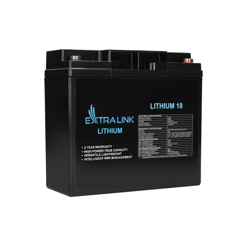 Аккумулятор Extralink LiFePO4 18AH, 12.8В, BMS - Изображение 2