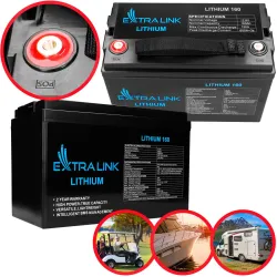 Extralink LiFePO4 Battery 160AH, 12.8V, BMS