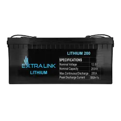 Batteria Extralink LiFePO4 200AH, 12.8V, BMS - Immagine 3