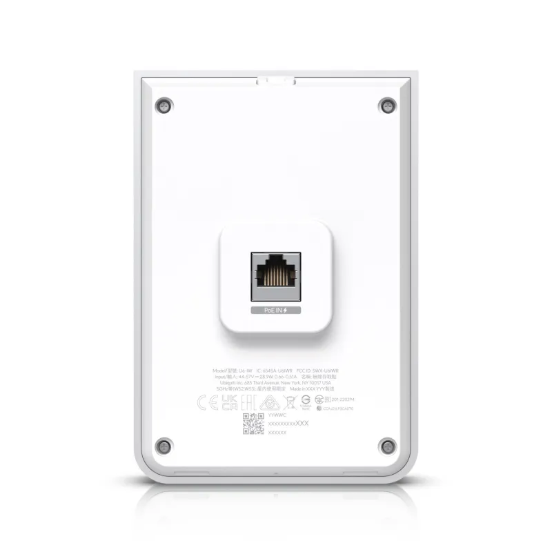 Точка доступа Ubiquiti U6-IW, UniFi6 In-Wall, WiFi 6 с двумя диапазонами, 1x GbE PoE In, 4x GbE PoE Out - Изображение 6
