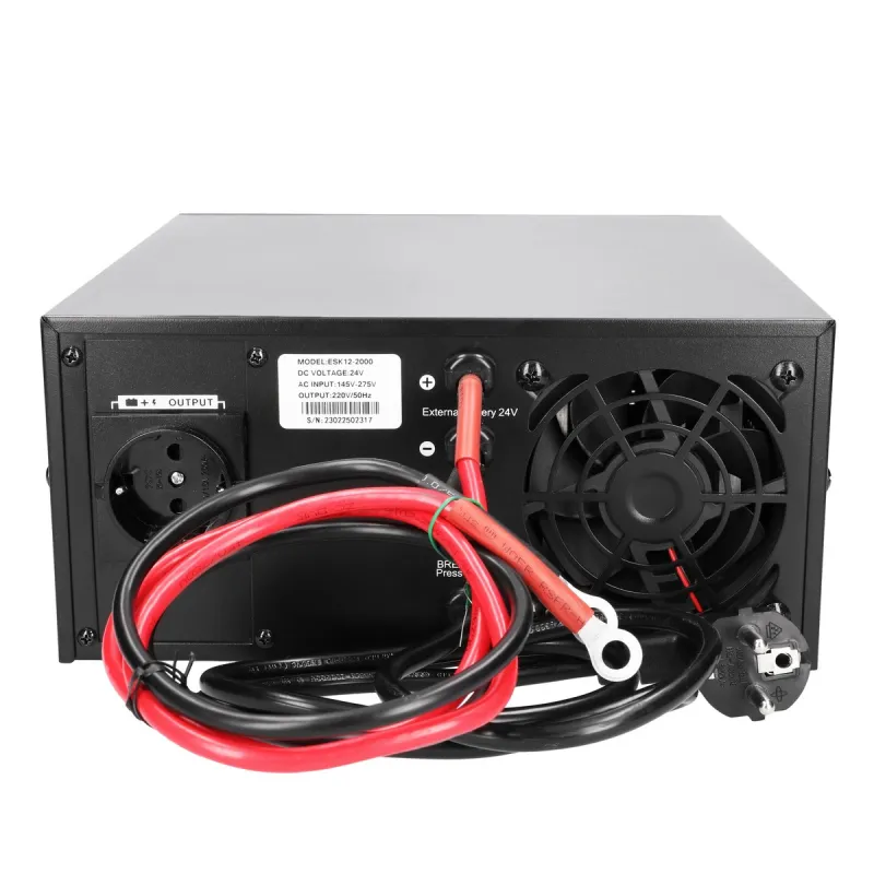 Inverter Extralink Thunder 800VA/640W Sostituto per Volt Sinus Pro, Onda Sinusoidale Pura, Tensione della Batteria 12VDC - Immagine 3