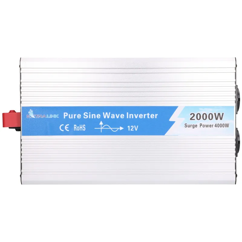 Invertor de Potencia de Coche Extralink OPIP-2000W 12V, 2000W Onda Sinusoidal Pura - Imagen 5