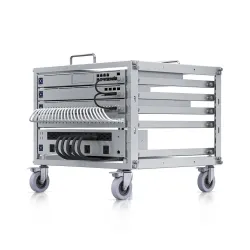 Suporte de Rack Móvel Ubiquiti U-Rack-6U-TL, 6U, com Painel Patch de 24 Portas - Imagem 2