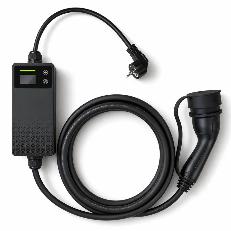 Extralink BS-PCD030 16A 3.6kW Schuko | Przenośna ładowarka do samochodu elektrycznego | 1 faza, 5,5m, wyświetlacz LCD, IP67 - Zdjęcie 2